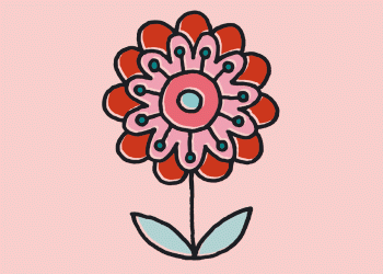 Bume outline rosa