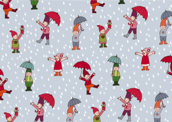 Geschenkpapier-Regen